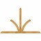 Ekena Millwork Richland Rough Sawn Timber Gable Bracket, Western Red Cedar, 84"W x 53"H x 2"D x 4"F, 15/12 Pitch GBW084X53X0204RIC00RWR - alternate 1